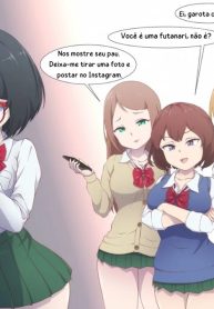Teasing a futanari girl